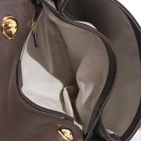Gucci Beige GG Supreme Calfskin Web Medium Blondie Shoulder Flap Bag